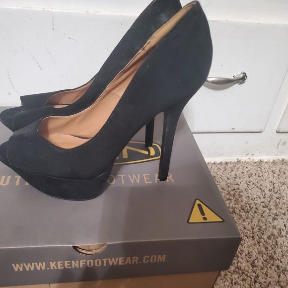 Qupid 4inch open toe stilettos - Picture 2 of 4